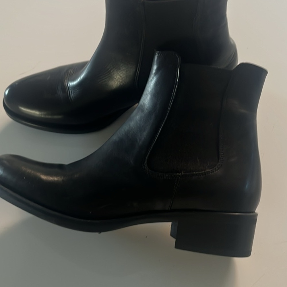 Browns Black Leather Chelsea Ankle Boots